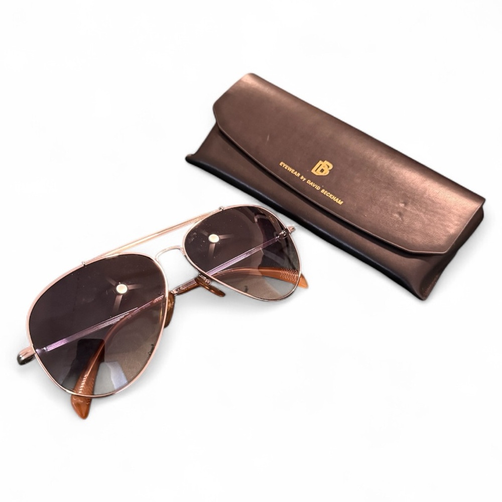 David Beckham Brown Aviator Sunglasses (DB1004/S)